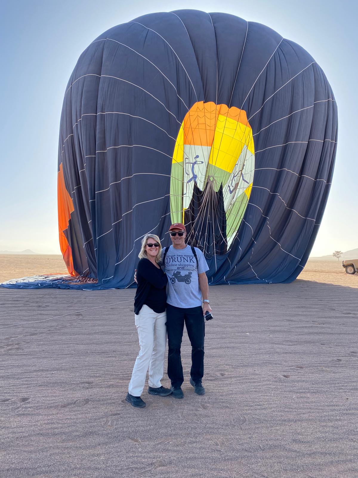 Before a balloon flight