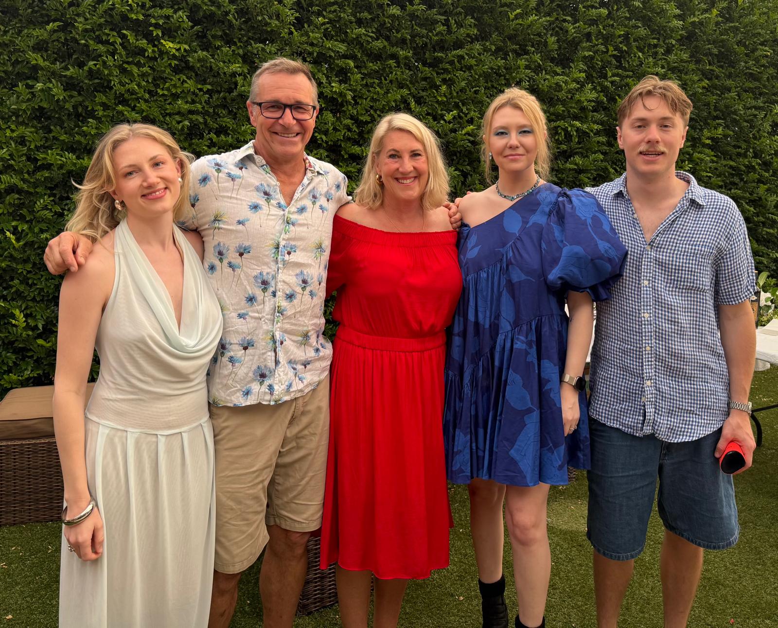 All five of us