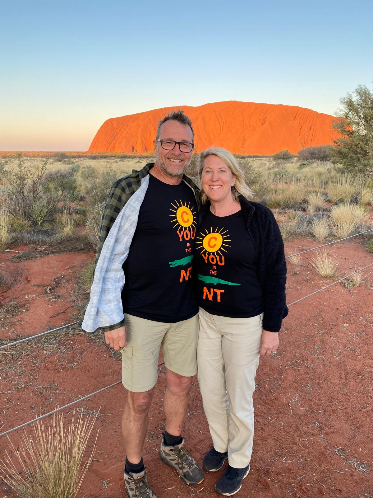 Uluru, at sunset